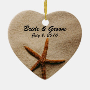 Beach Serenity Keepomwille Wedding Ornament