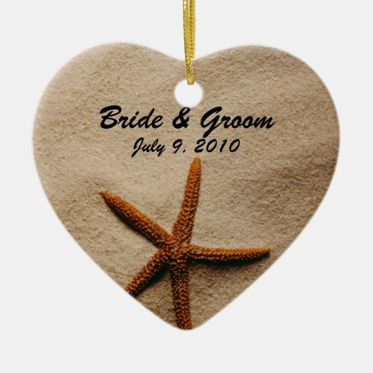 Beach Serenity Keepomwille Wedding Ornament (Voorkant)