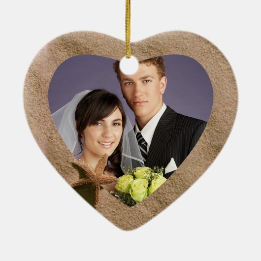 Beach Serenity Keepomwille Wedding Ornament (Achterkant)