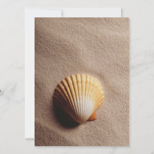 Beach Serenity with Photo Wedding Kaart (Achterkant)