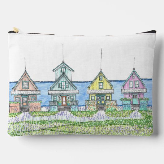 Beach Shack Cyan Accessoire Bag Etui (Voorkant)