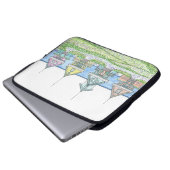 Beach Shack Laptop Hoesje Electronics Bag Sleeve (Voorkant onderkant)