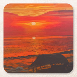 Beach Shack, origineel van Gary Poling Kartonnen Onderzetters