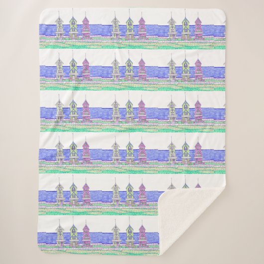 Beach Shack Sherpa Blanket Sherpa Deken (Voorkant)