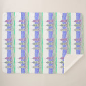 Beach Shack Sherpa Blanket Sherpa Deken (Voorkant (horizontaal))