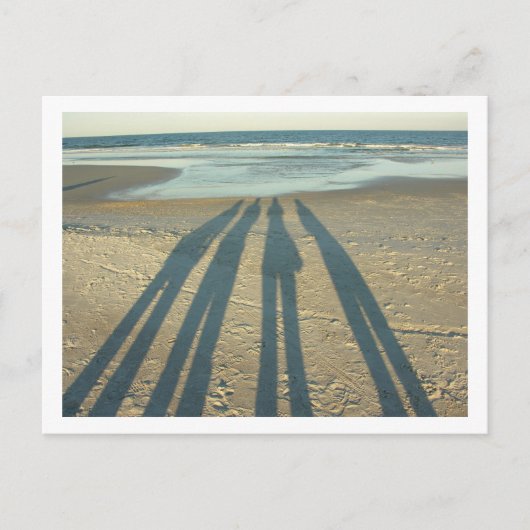 Beach Shadows Briefkaart (Voorkant)