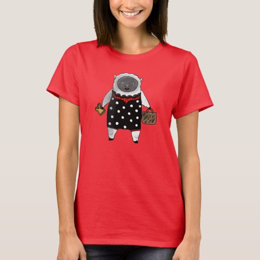 Beach Sheep T-shirt (Voorkant)