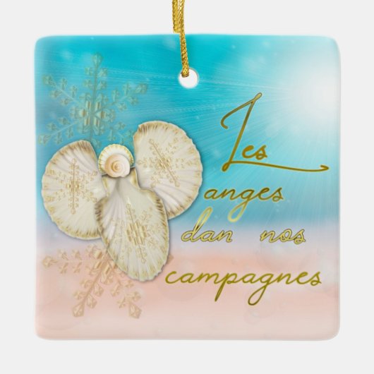 Beach Shell Angel Ornament (Voorkant)