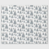 Beach Shell Christmas Tree Pattern Cadeaupapier (Vlak)