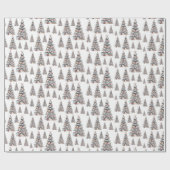 Beach Shell Christmas Tree Pattern Cadeaupapier (Vlak)