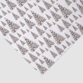 Beach Shell Christmas Tree Pattern Tissuepapier (Detail)