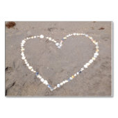 Beach Shell Heart Kaart (Voorkant)