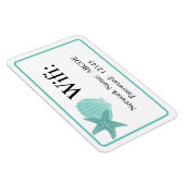 Beach Shells Airbnb Vacation Rental Wifi Magneet (Rechterzijde)