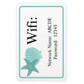 Beach Shells Airbnb Vacation Rental Wifi Magneet (Verticaal)