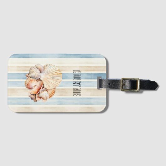 Beach Shells Bagagelabel (Voorkant (horizontaal))