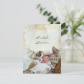 Beach Shells Bridal Shower Uitnodiging (Staand voorkant)