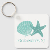 Beach Shells Custom Airbnb Vacation Rental Sleutelhanger (Voorkant)