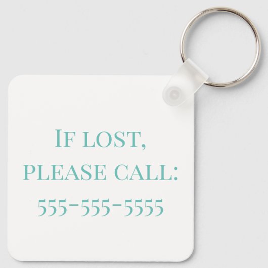 Beach Shells Custom Airbnb Vacation Rental Sleutelhanger (Achterkant)