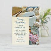 Beach Shells Happy Retirement Party Invitation Kaart (Staand voorkant)