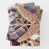 Beach Shells Inpakpapier Vel (In situ)