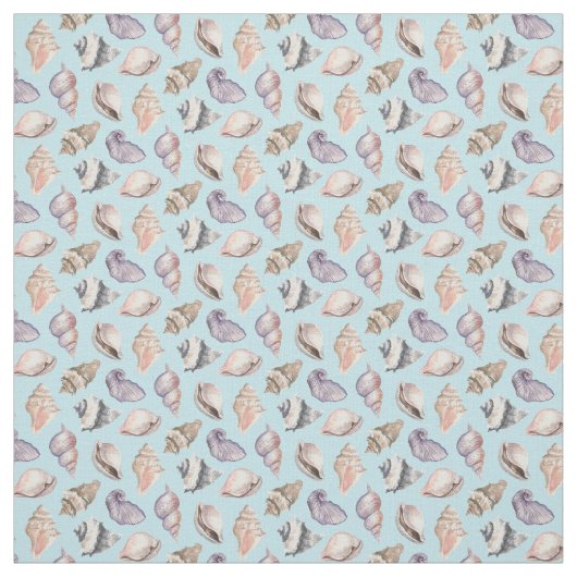 Beach Shells Nautical Ocean Pattern Stof (Swatch)