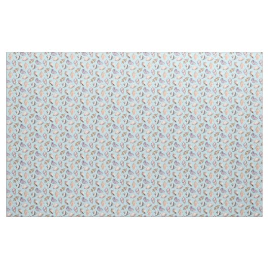 Beach Shells Nautical Ocean Pattern Stof (Fat Quarter)