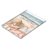 Beach Shells Ocean Peach Bow Hat Blanket Notitieboek (Linkerzijde)