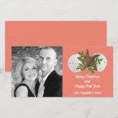 Beach Shells Swag Tropische kerstfotokaart Feestdagenkaart (Voorkant / Achterkant)