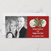 Beach Shells Swag Tropische kerstfotokaart Feestdagenkaart (Voorkant)