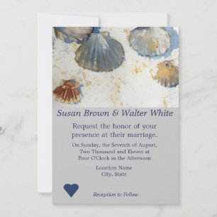 Beach Shells Theme Weddenschap Kaart