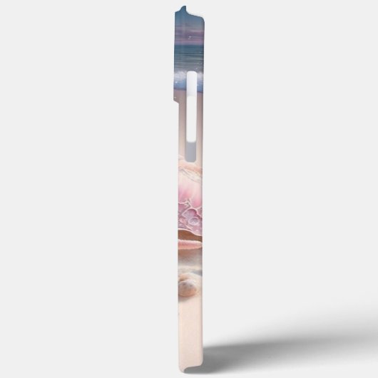 Beach Shells Trendy Modern Girly Personalized Name Case-Mate iPhone Case (Achterkant / Links)