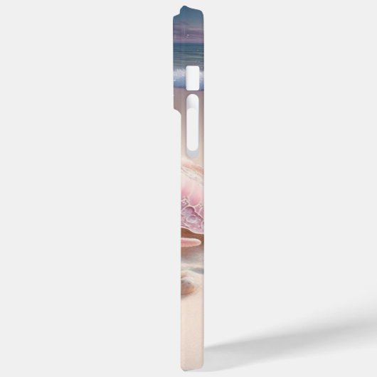 Beach Shells Trendy Modern Girly Personalized Name Case-Mate iPhone Case (Achterkant / Links)