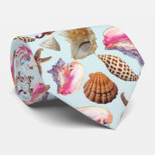 Beach Shells Zee Creating Pattern Stropdas (Opgerold)