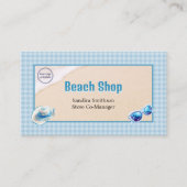 Beach Shop Gingham Zonnebril Pet Sand Gingham Visitekaartje (Voorkant)