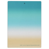 Beach Shore Abstract Bay Wave Surf Gift Klembord (Achterkant)