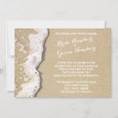 Beach Shore Magnetic Wedding Invitations Magnetische Uitnodiging (Voorkant)