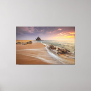 Beach Shoreline Natuur Fotografie Landschap Canvas Afdruk