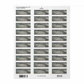 Beach Shoreline retourlabel Etiket (Full Sheet)