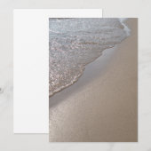 Beach Shoreline-uitnodiging Kaart (Voorkant / Achterkant)