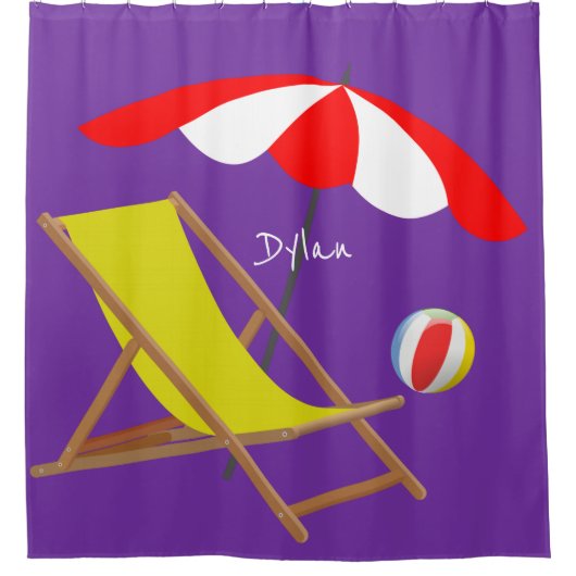 Beach Shower Curtain Douchegordijn (Voorkant)