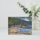 Beach side at Leverick Bay Resort & Marina, Briefkaart (Staand voorkant)