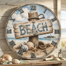 Beach Sign Coastal Beach House Nautical