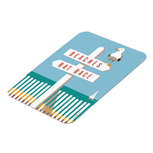 Beach Sign Post Magneet (Linkerzijde)