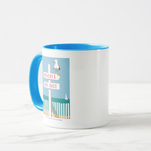 Beach Sign Post Mok (Voorkant links)