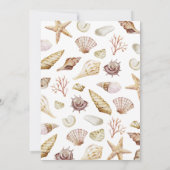 Beach Simple Wedding Kaart (Achterkant)