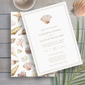 Beach Simple Wedding Kaart