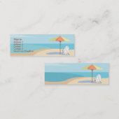 Beach - Skinny Mini Visitekaartje (Voorkant / Achterkant)