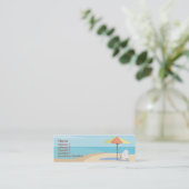 Beach - Skinny Mini Visitekaartje (Staand voorkant)
