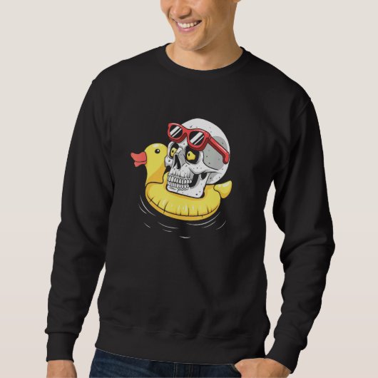 Beach Skull Summer Gothic Trui (Voorkant)