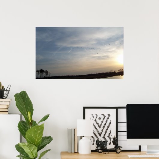 Beach Sky Poster (Thuiskantoor)